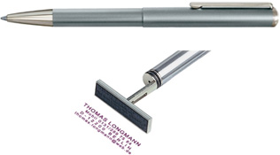 SILVER PEN/STAMP