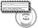 <font color=blue>Notary Public Stamps