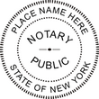 Trodat 4642New York Round Notary Stamp
