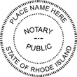 Trodat 4642 Rhode Island Round Notary Stamp