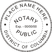 Trodat 4642 District of Columbia (DC) Round Notary Stamp