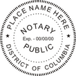 DC-NOT-RND - Trodat 4642 District of Columbia (DC) Round Notary Stamp