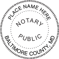 Trodat 4642 Maryland Round Notary Stamp