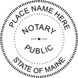 ME-NOT-RND - Trodat 4642 Maine Round Notary Stamp