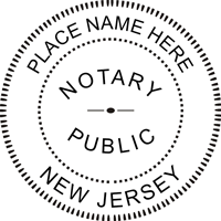 Trodat 4642 New Jersey Round Notary Stamp