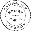 NJ-NOT-SEAL - Shiny EZ-EM New Jersey Notary Seal