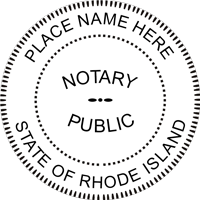 Trodat 4642 Rhode Island Round Notary Stamp