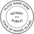 RI-NOT-RND - Trodat 4642 Rhode Island Round Notary Stamp