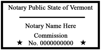 Vermont Notary Stamp