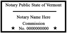 VT-NOT-1 - Vermont Notary Stamp